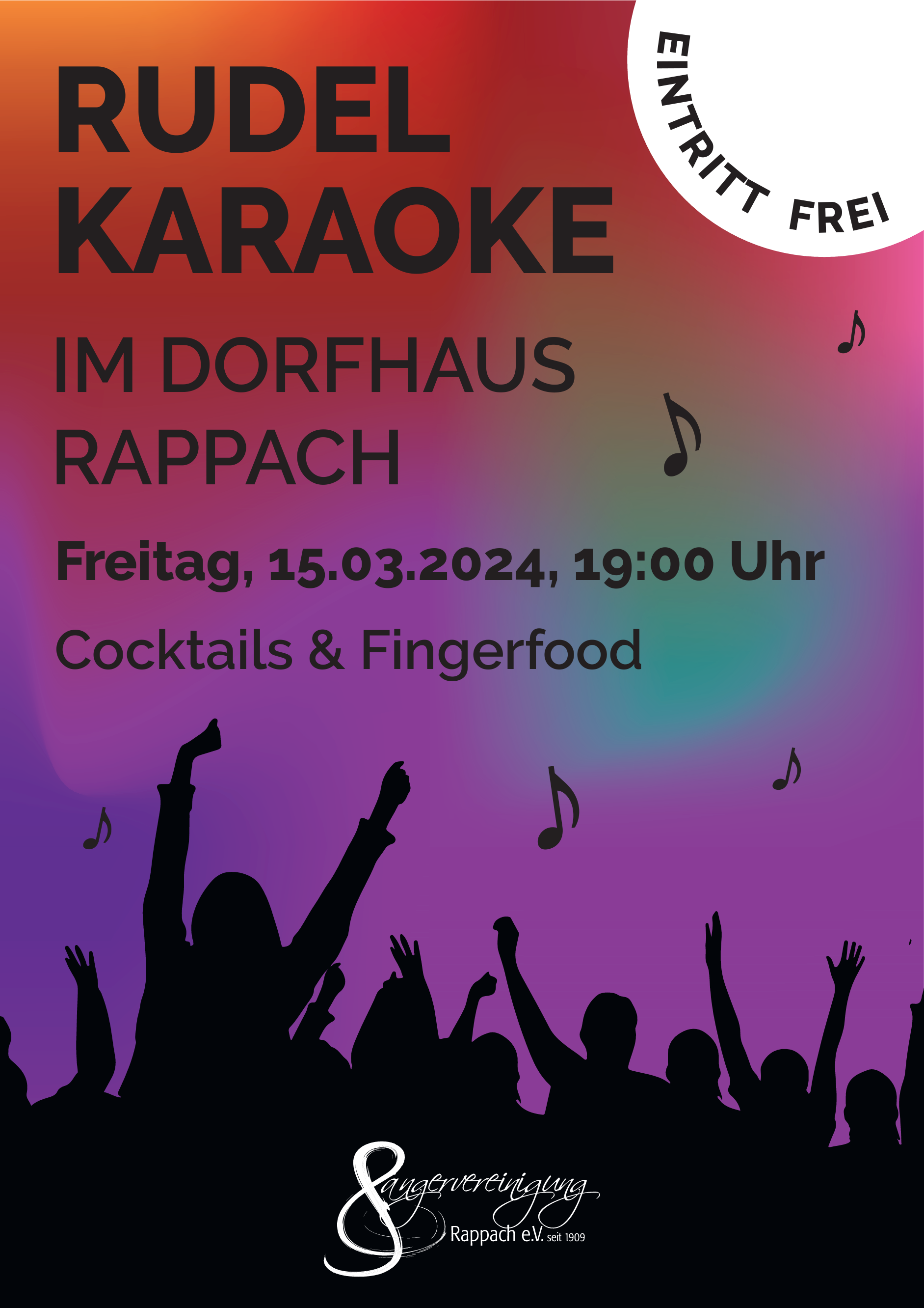 rudel karaoke plakat 2024